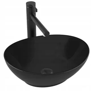 Calani Fiesta Mini Black oválne umývadlo na dosku